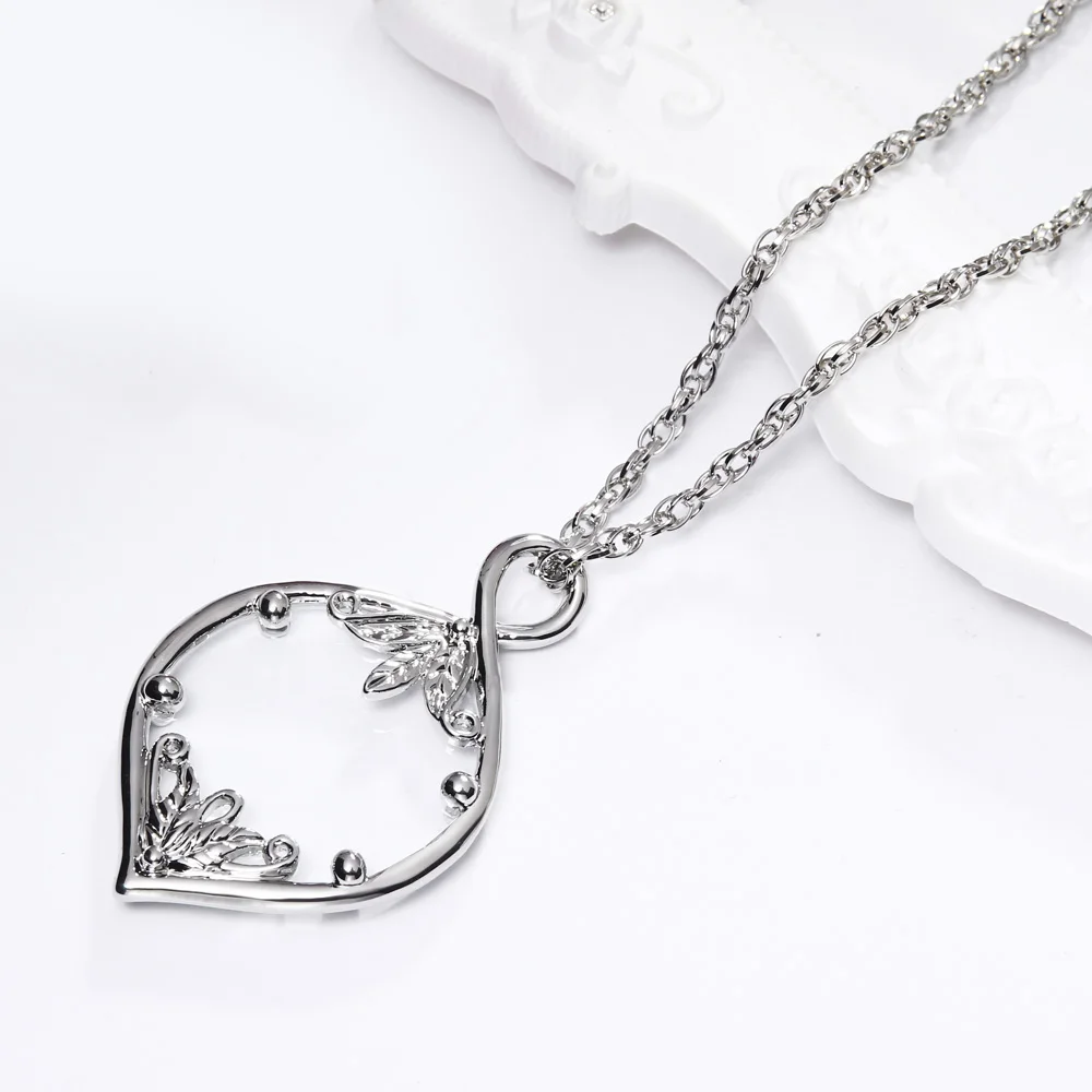 DC1989 New Design Optical Chain Women Pendant Necklace with Magnifying Glass Lens For Reading Fine Prints Rhodium or Gold Plated|mum