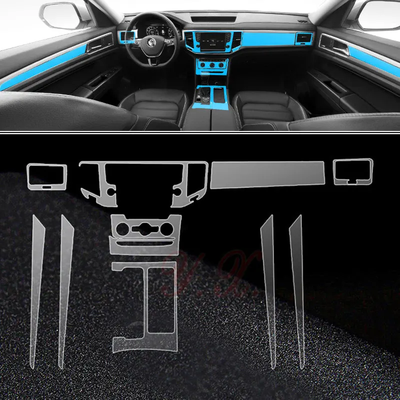 

Interior Stickers For Teramont transparent Promotion TPU Film covers sticker for Volkswagen teramont 2017 Accessories