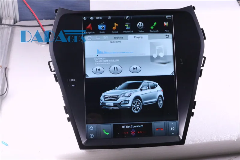 10,4 дюймов Тесла стиль Android 7,1 Автомобиль Радио Стерео стереосистема с GPS для hyundai santa Fe ix45 2013- автомобильный стерео автомобильный мультимедийный плеер GPS