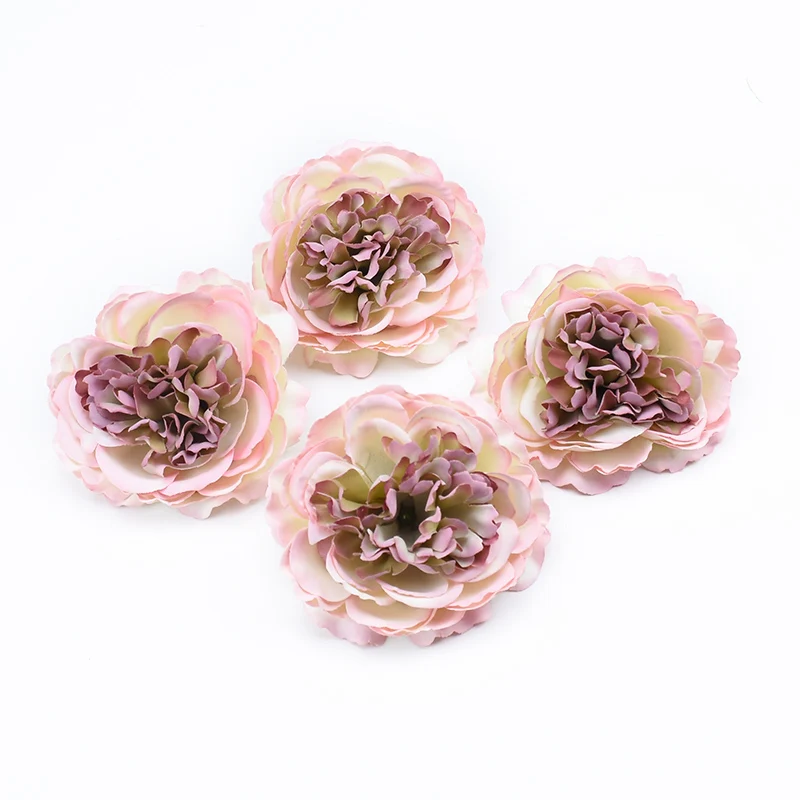 2pcs 8CM Retro peony scrapbooking flower wall a cap artificial plants for wedding home decoration accessories artificial flowers