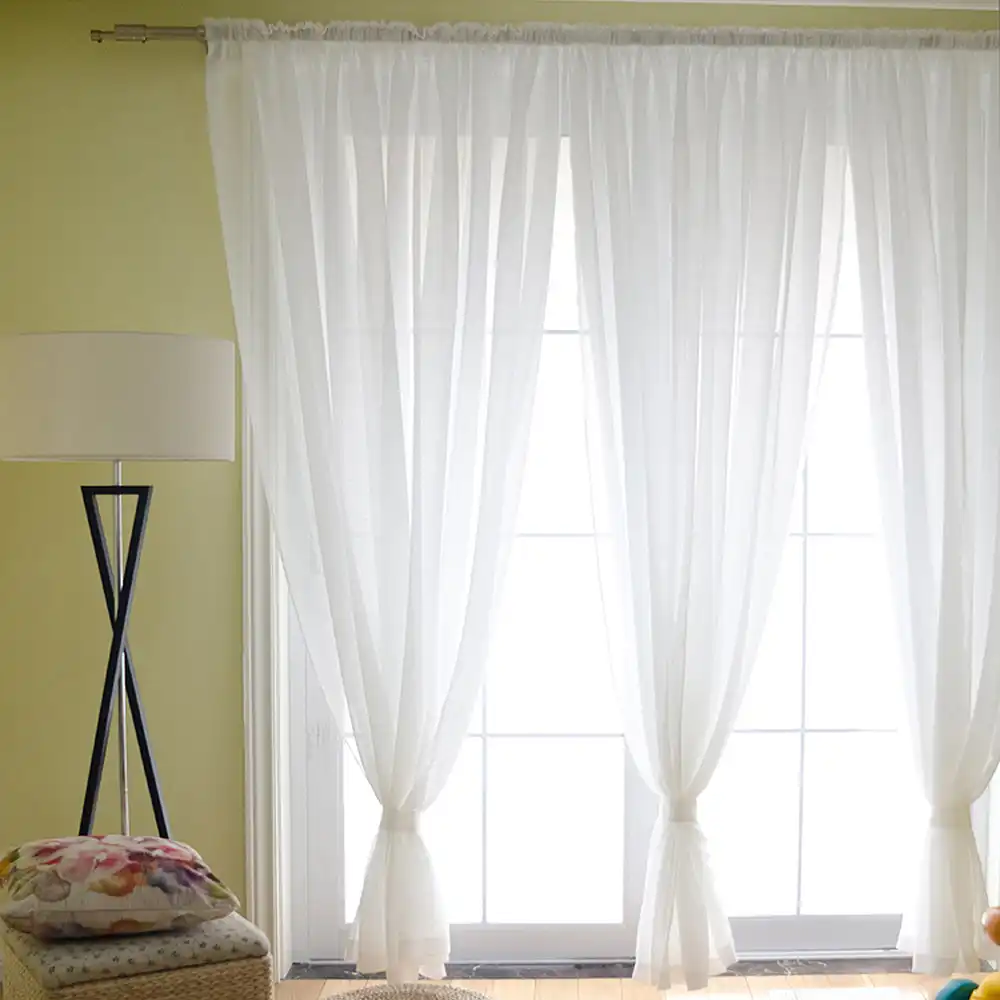 Multicolor Modern Solid Cheap Curtains Short Kitchen Curtain Small