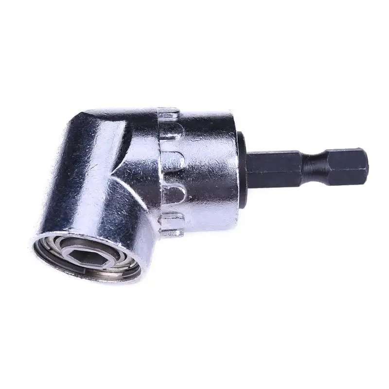 

1/4 inch Hex Bit Socket Holder Adapter 105 Degree Right Angle Driver Angle Extension Power Screwdriver Electric Drill Attachment