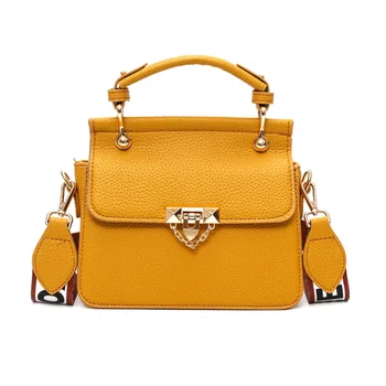 

Hardware chain chain decorated ladies handbag, 2018 new fashion single-shoulder slant women's handbag free mai