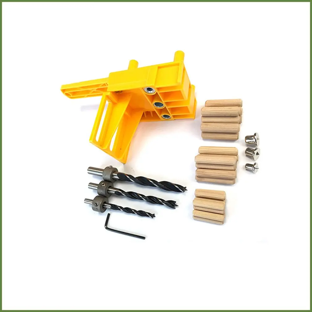 

Woodworking Punch Locator Wood Connection Drilling Positioner Woodworking Tools Straight Hole Locator Set
