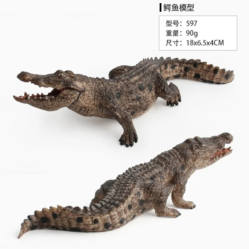 9 Kidns моделирование диких крокодиловых коллекционные игрушки Фигурки крокодиловых Диких Животных Фигурки детей животных Sandtable сцена Игрушка - Цвет: 8