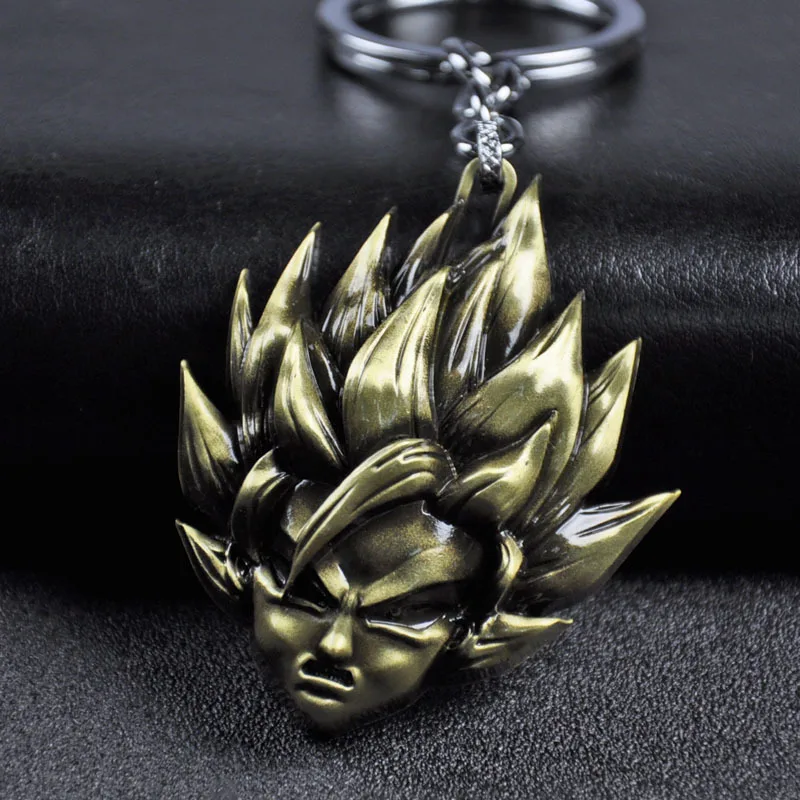 2 типа аниме ювелирные изделия Dragon Ball брелок Z Son Goku Saiyan 3D металлическая фигура