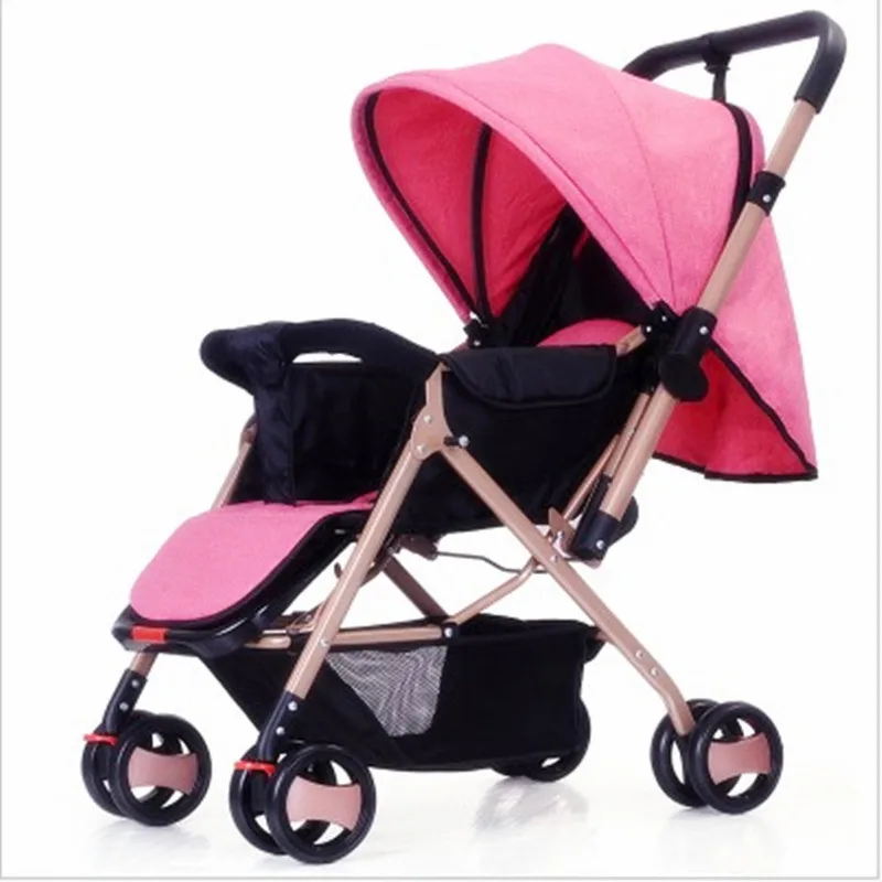 Collapsible baby stroller portable umbrella stroller lightweight folding stroller can sit or lie folding baby stroller children