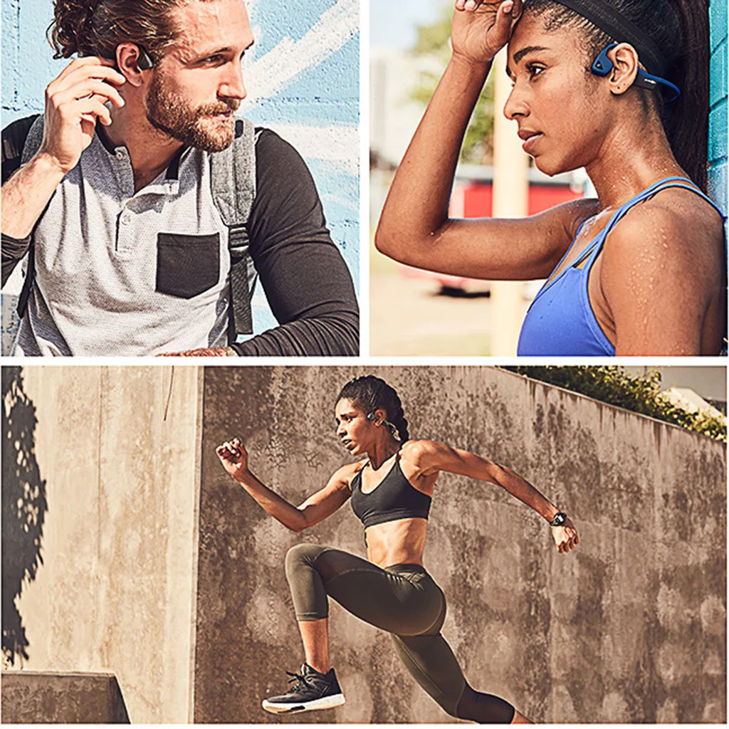 Wearable devices(носимое устройство) Aftershokz AS650SG-BR Trekz Air под открытым небом ухо Беспроводной костной проводимости наушники