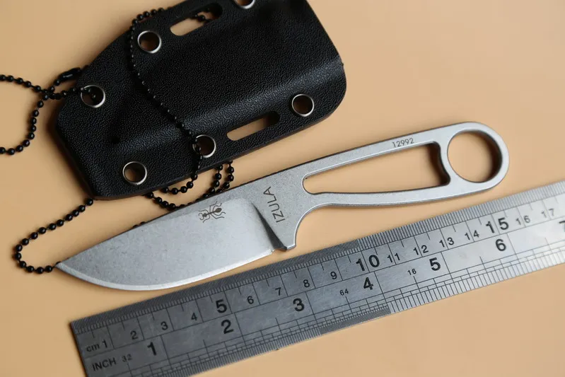 JUFULE OEM Hormiga IZULA Rowen 12992 D2 Táctico Hoja Fija hoja KYDEX Campamento de Supervivencia de La Caza del Cuchillo de la fruta de cocina Al Aire Libre EDC herramienta