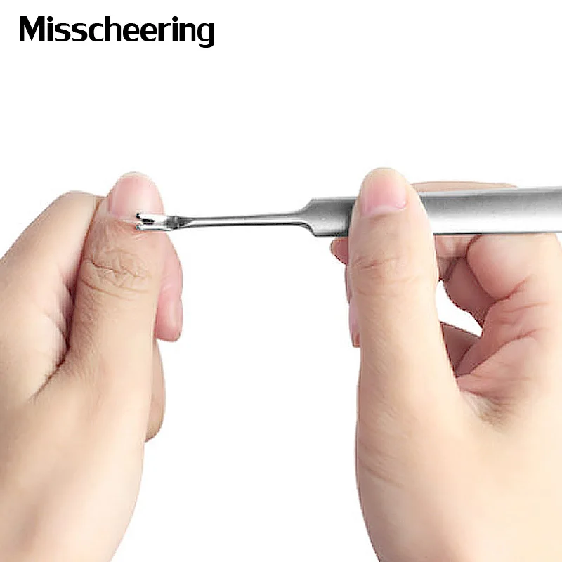 1 Pcs Dead Skin Fork Nipper Pusher Trimmer Callus Cuticle Remover Manicure Pedicure Stainless Steel Nail Art Beauty Tools | Красота и