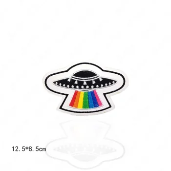 

Wholesale 20pcs 12.5*8.5cm Embroidered Sewing On UFO Patch For Clothes Sewing Fabric Applique Supplies YE113