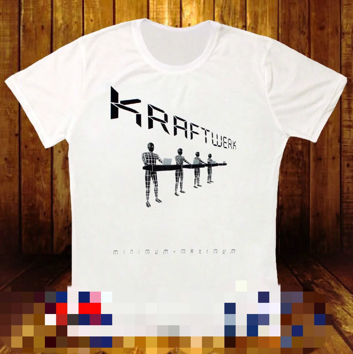 KRAFTWERK MINIMUM MAXIMUM ELECTRONIC KRAUTROCK SYNTH POP ROCK WHITE T-SHIRT 213 High Quality For Man Better Top Quality