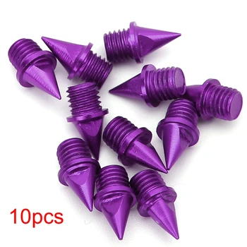 

10 pcs Shoes Spikes different color DIY Studs Cone Replacement Track Shoes Sports Running Screwback 8mm