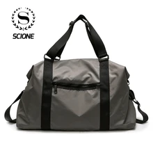 Scione простые однотонные дорожные сумки для багажа, сумки через плечо, мужские и женские сумки большой емкости, Классические практичные сумки на плечо