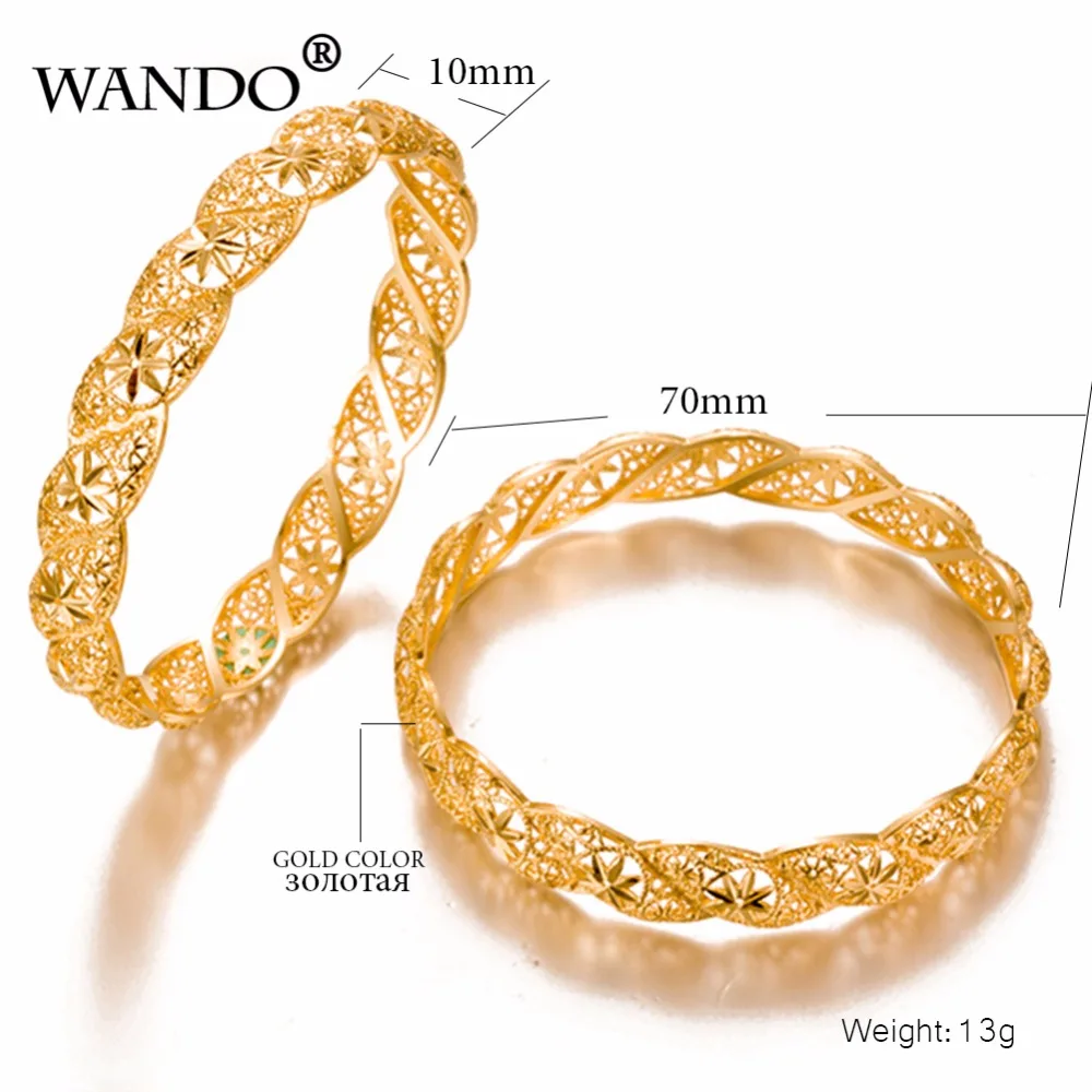 WANDO-1pcs-Women-flower-Gold-Color-Bangles-Wedding-Party-Dubai-Gold-Jewelry-Ethiopian-Accessories-WB22