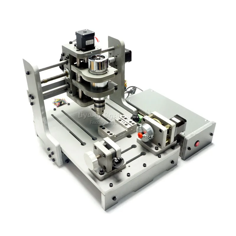 

USB 4 Axis Mini CNC Milling Machine CNC 3020 300W 10000rmp Spindle Motor 3D Wood Engraving Machine