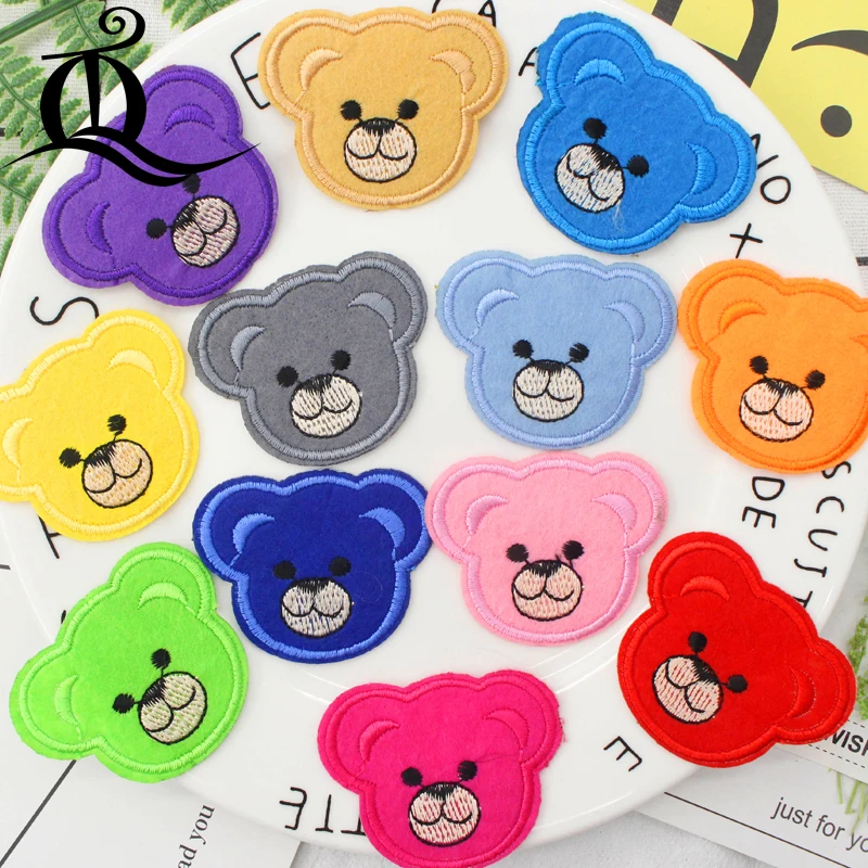 free shipping mix 12pcs baby bear Sewing Clothes Jeans Embroidery patches for clothing Applique Motifs Sew On cartoon animal C20