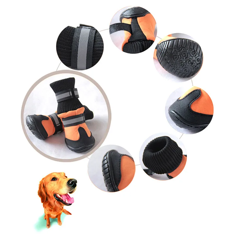 MEGA Dog Snow Boots Keep Warm, Waterproof and Nonslip