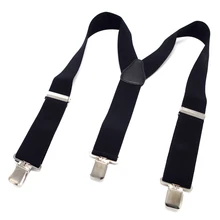 5 см ширина 3 зажимы черный, серый прочный эластичный ремешок модные подтяжки брюки в западном стиле ремень кожаные подтяжки 115 см мужские MBD8347