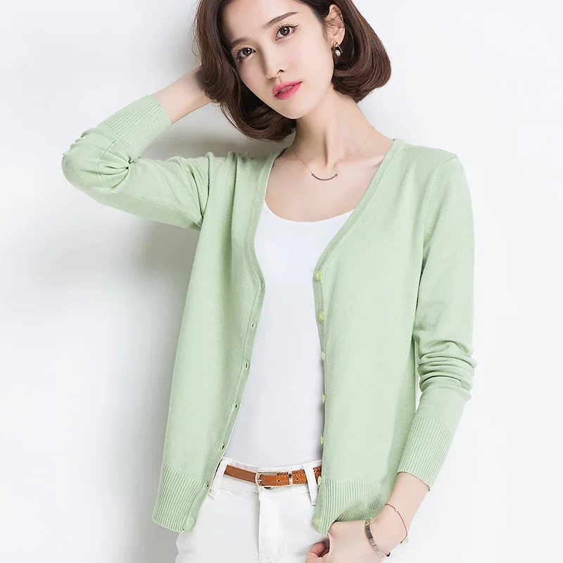 Aliexpress.com : Buy Good Quality Green Knitted Cardigan