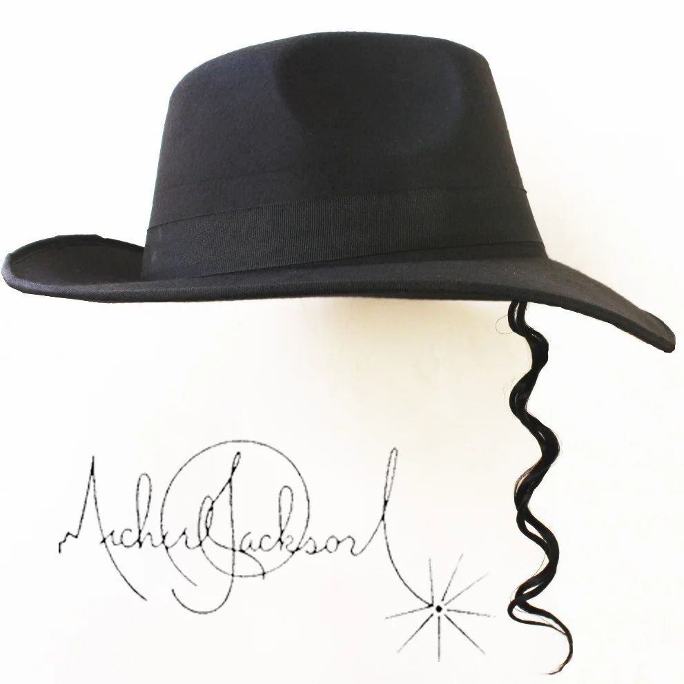 MICHAEL JACKSON MJ Topi Hitam Klasik 