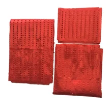 Последняя нигерийская ASO OKE повязка на голову с бисером нигерийская Кружевная повязка на голову женские обертывания ткань высокого качества 3 шт./компл.-30