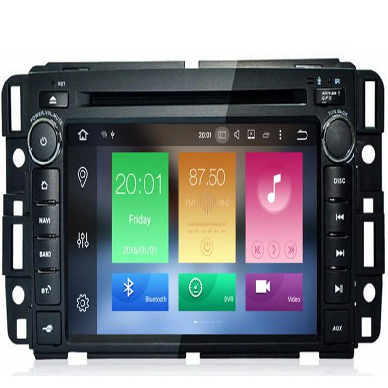 

2019 new 7" 2 Din Android 9.0 8 Core 1024*600 Car Radio For GMC Yukon Acadia Tahoe 2007-2012 Car Multimedia Player Audio Stereo