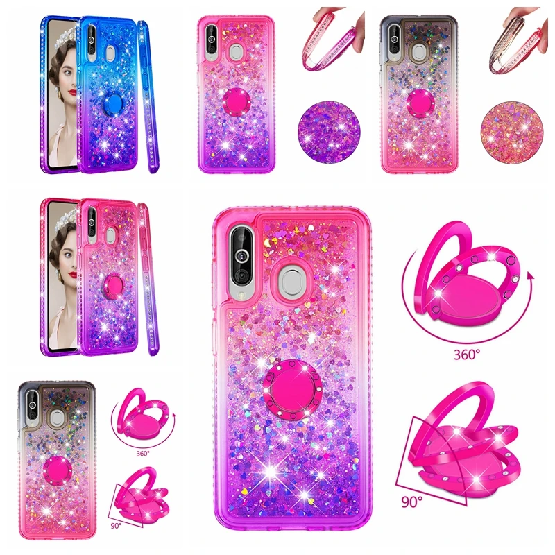 

Diamond Glitter Phone Cover For Samsung Galaxy S10 S10E A6 Plus A7 A9 S8 S9 A10e A20e A30 A50 A70 Gradient Quicksand Soft Case