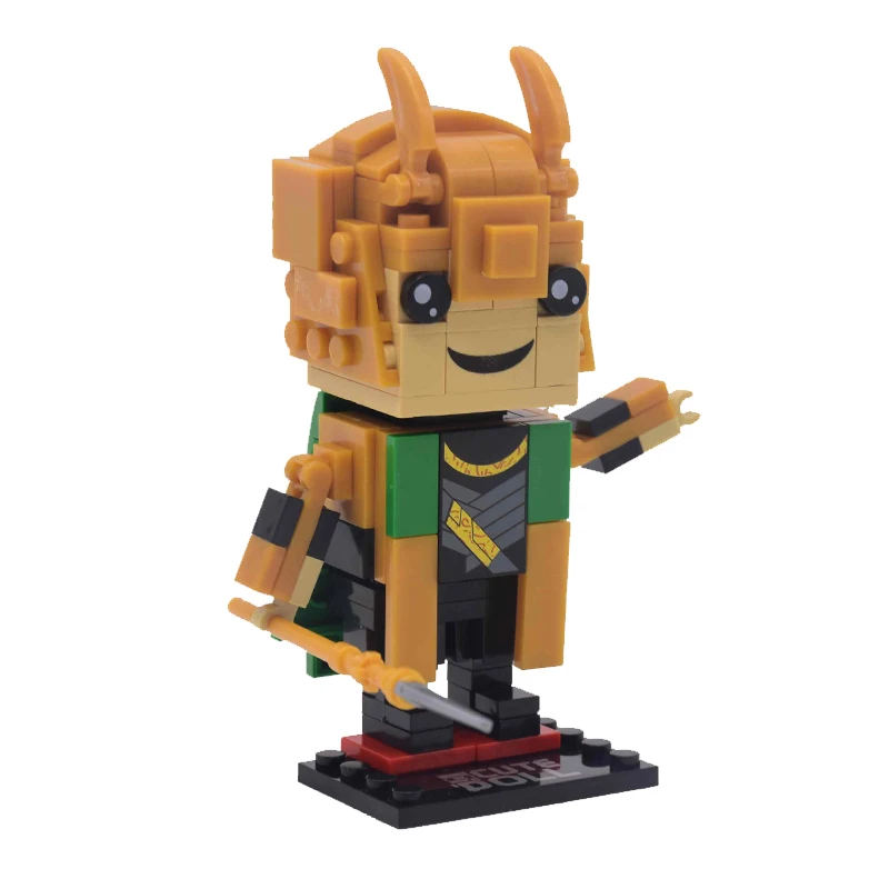 Pikachu DC Brickheadz Dragon Ball Z Brick Headz строительные блоки Marvel Бэтмен Человек-паук Локи Джокер Фигурки игрушки - Цвет: Style 9