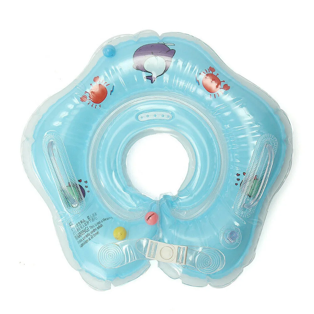 

Baby Swimming Neck Ring Kid Inflatable Pool Bath Float Tube Trainer for 9-24 Months Toddlers