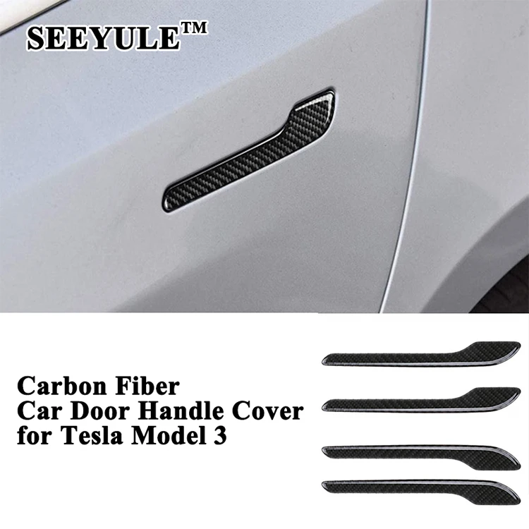 Tesla Model 3 Door Sills Wrap Protection Kit Car Stickers Interior