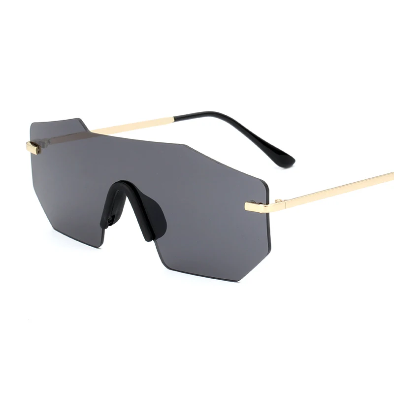 

Mixxar Sunglasses Unique Rimless Mirrored Outdoor Fishing Brand Designe Oversized Sun Glasses For Women/Men Driving Dropshipping