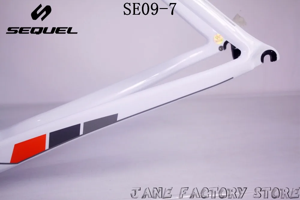 Top 2018 SE09-7 glossy carbon road bike frame Sequel brand hot selling T1000 carbon fiber cycling bike frame 12