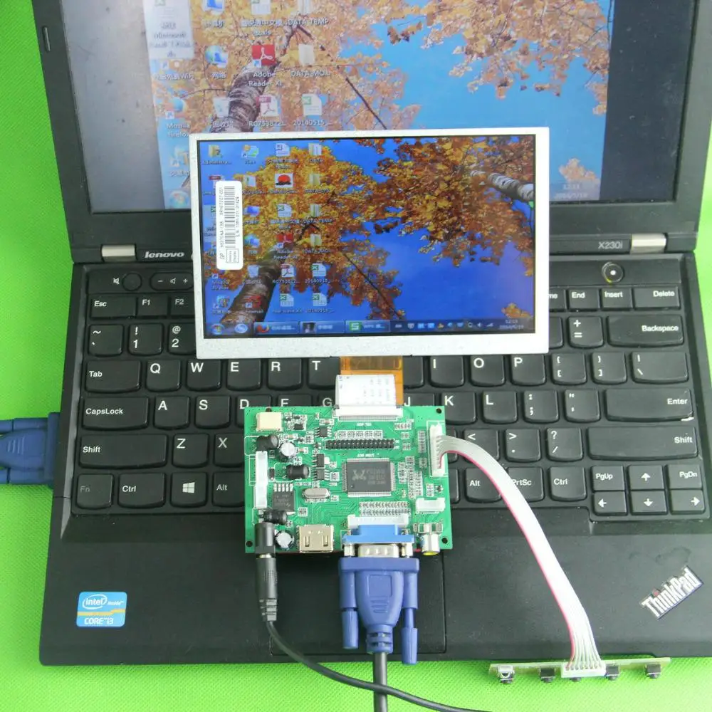 DIY 7 &quotавтомобильный комплект платы водителя автомобиля Diy Ips экран 1024*600 50PIN-40PIN +