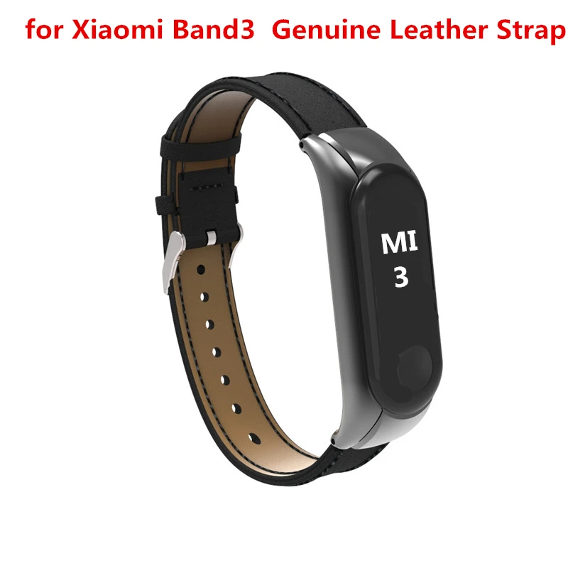 

Xiaomi Mi Band 3 Strap Xiaomi Band3 Smart Watch Genuine Leather Wristband Pulsera for Xiaomi Band 3 Bracelet Mi band3 Correa