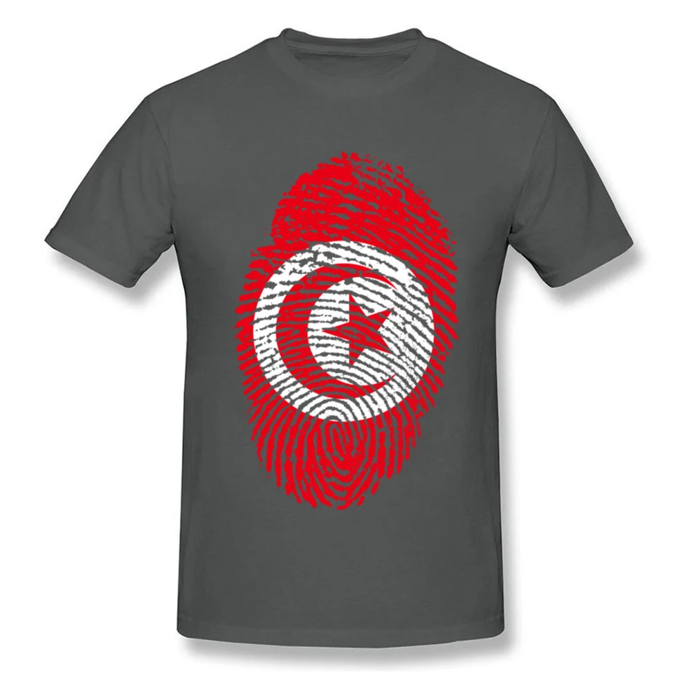 Tunisia Flag Fingerprint_carbon