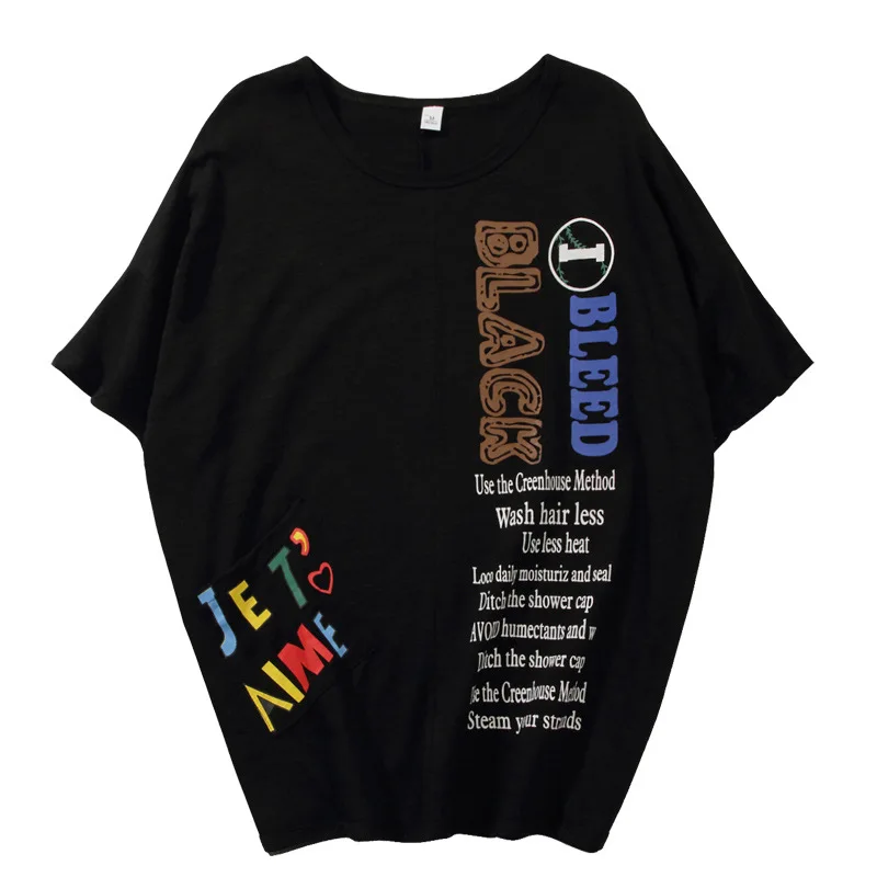 

ZXQJ 2019 Summer version INS short-sleeved cotton T-shirt loose oversize top tide womens clothing aesthetic harajuku t shirt