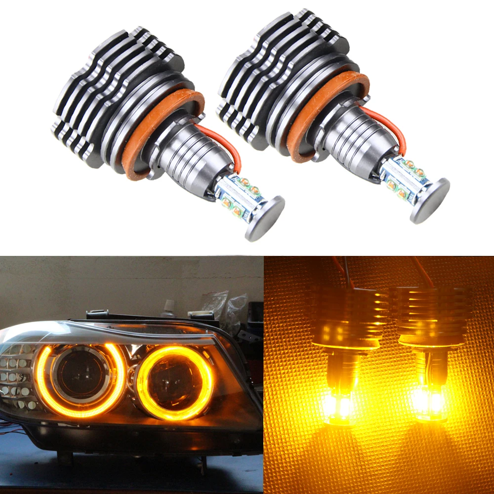 Super Bright 40W High Power H8 LED Angel Eyes Halo Ring Bulb for BMW