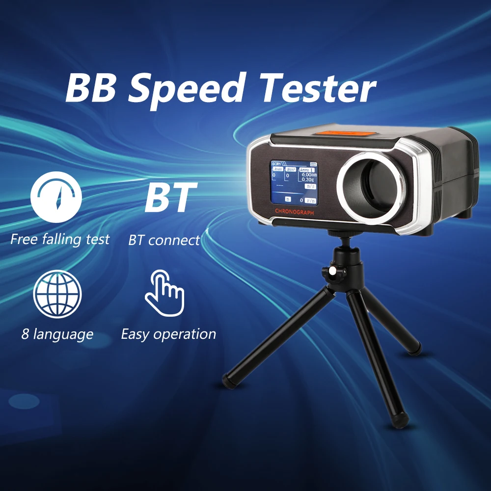 

Outdoor Velometer LCD Display Speed Test BB Speed Tester FPS Joules Chronograph BB Water Balls Steel Ball Speed Tester