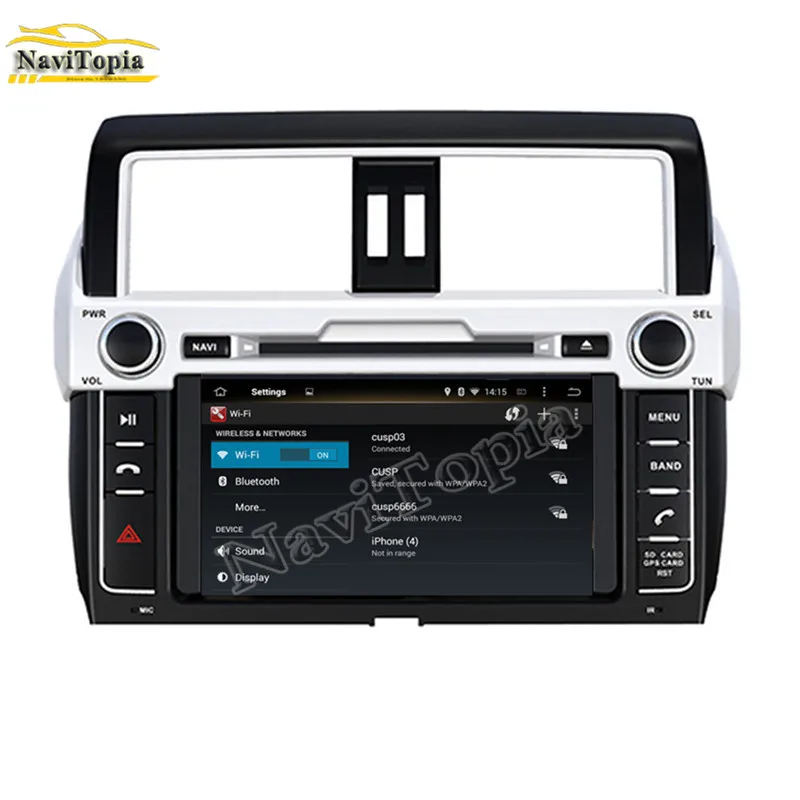 Sale NAVITOPIA 4G RAM 32G ROM Octa Core Android 9.0 Car DVD GPS Navigation for Toyota Prado/LC150 for Prado 150 High level 2014 7