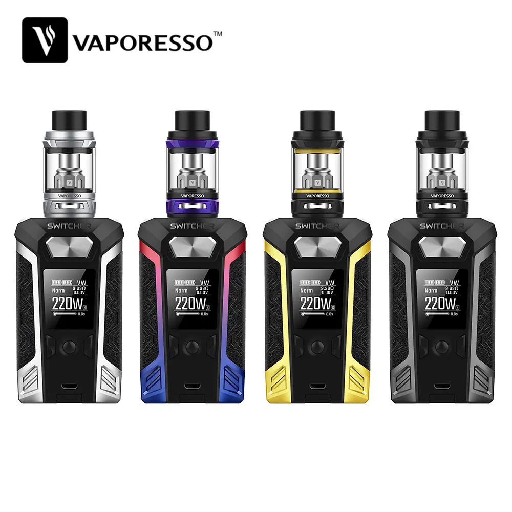 Original Vaporesso Switcher Kit with Switcher Box MOD & NRG Tank Atomizer 2ml/5ml & A Variety Interchangeable GT Cores Vape Kit Original Vaporesso Switcher Kit with Switcher Box MOD & NRG Tank Atomizer 2ml/5ml & A Variety Interchangeable GT Cores Vape Kit