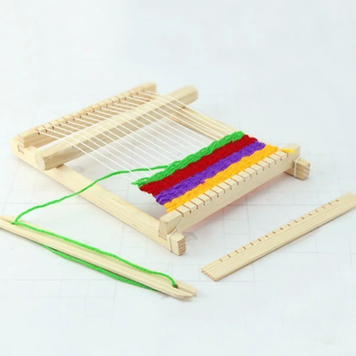 Buy New Traditional Wooden Weaving Toy Loom with