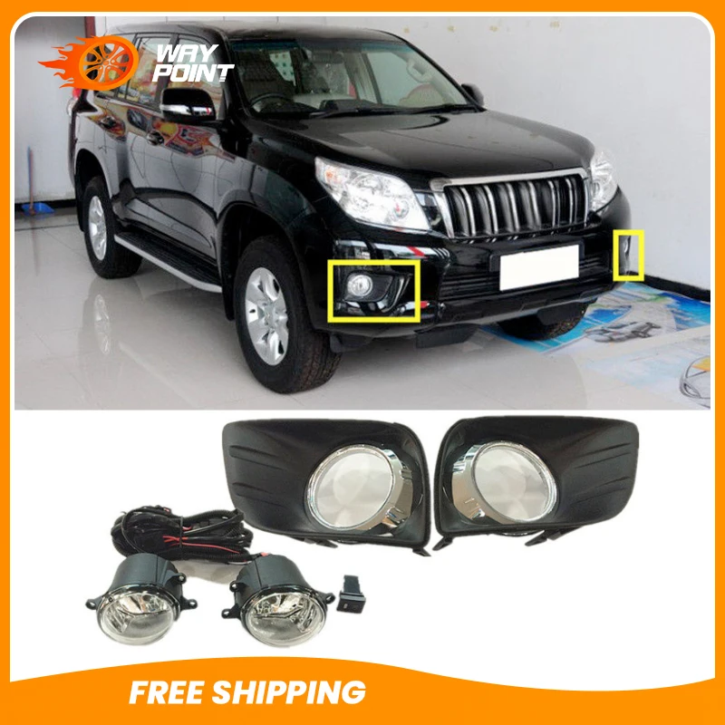 

A Pair White LED Daytime Running Light Driving Lamp for Toyota Prado 2010-2013