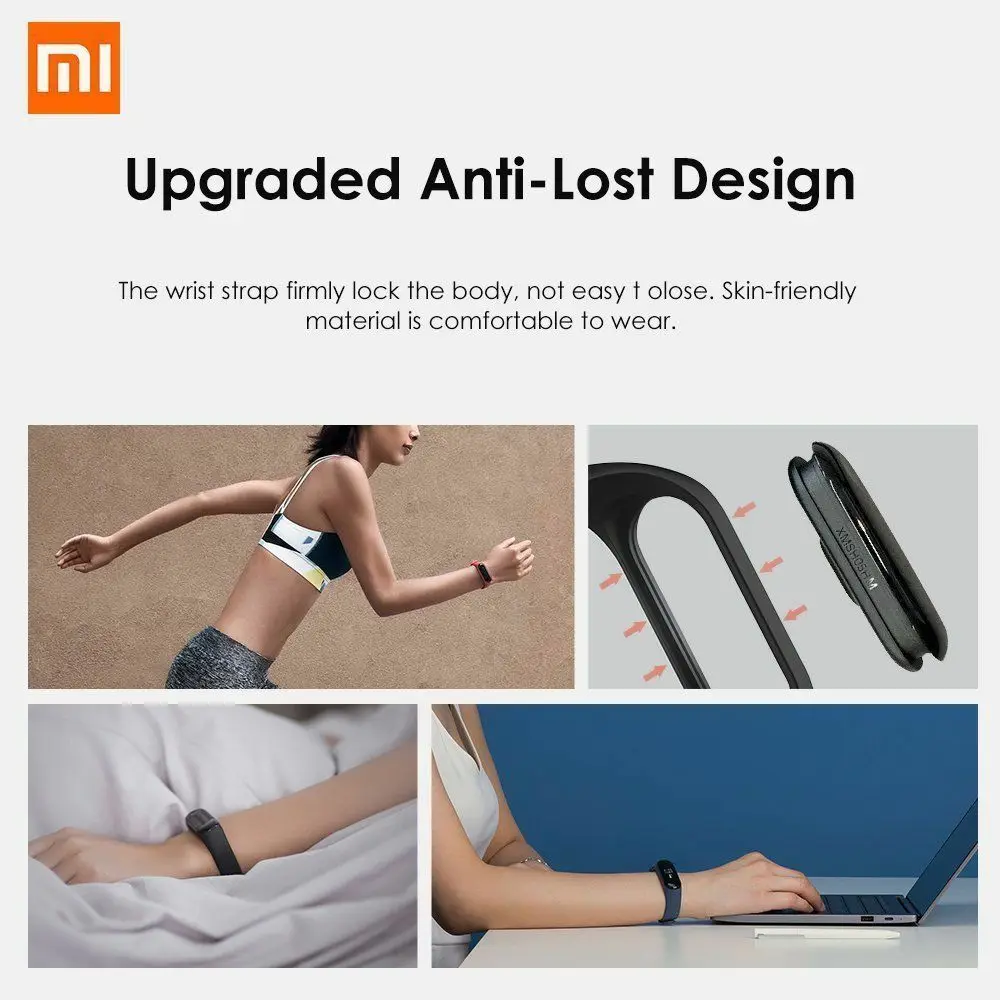 Xiaomi mi группа 3 умный Браслет Группа сердечного ритма мониторы фитнес трекер 0 78