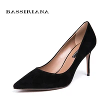BASSIRIANA/ новые туфли на высоком каблуке женские туфли-лодочки свадебные туфли модные пикантные женские классические туфли на высоком каблуке