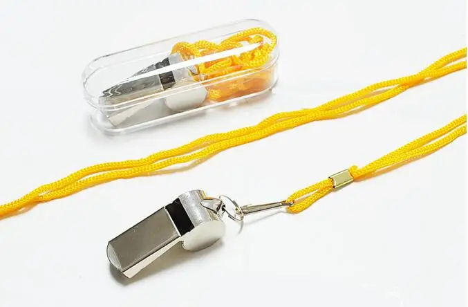 الجملة الفولاذ المقاوم للصدأ الحكم صافرة في الهواء الطلق المشي صفارة إنقاذ كرة السلة كرة القدم التشجيع صافرة