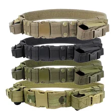 600D wielofunkcyjny taktyczny gliniany smok pas taktyczna wojskowa Unisex wytrzymałe płótno pas polowanie materiał Outdoor Utility ac
