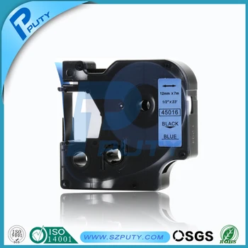 

Compatible dymo tape 12mm black on blue dymo 45016 for dymo label printer