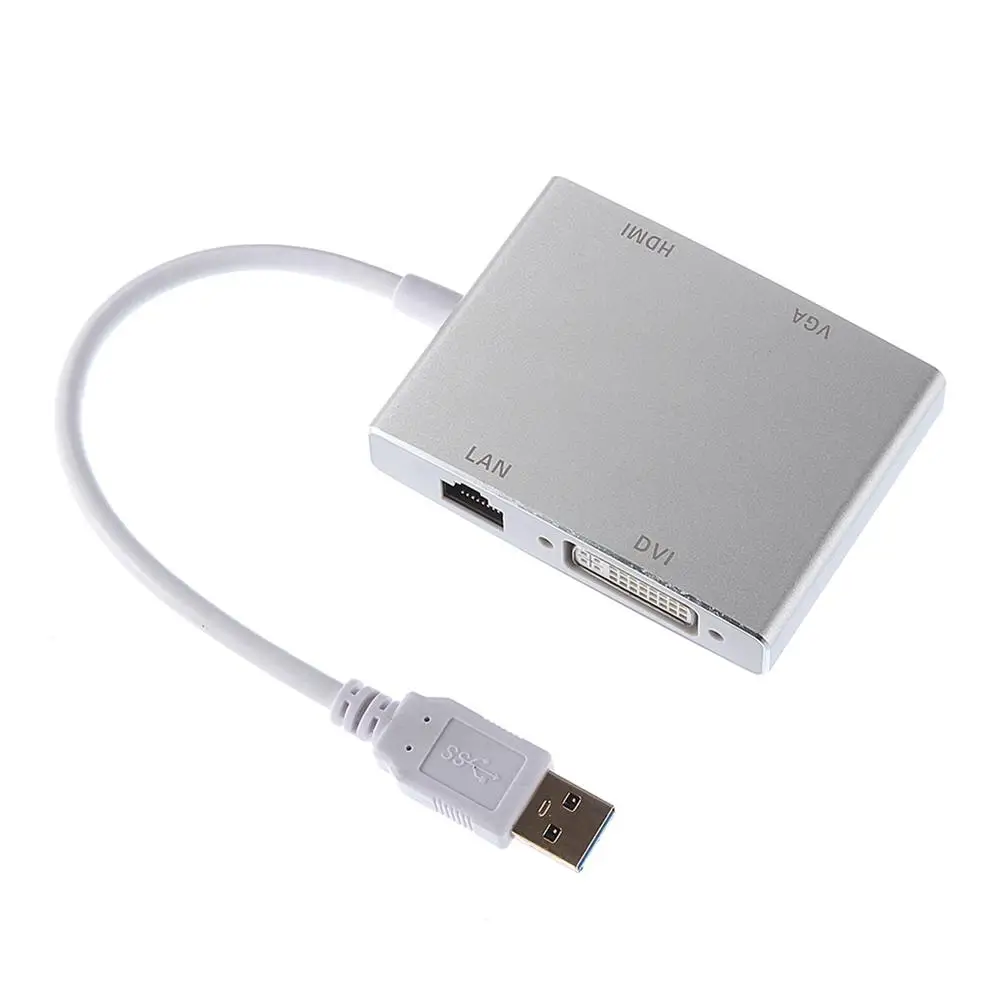 EastVita USB powered 3 0 к HDMI VGA DVI + RJ45 1080P расширитель внешняя Видеокарта адаптер для Windows10/8.X/