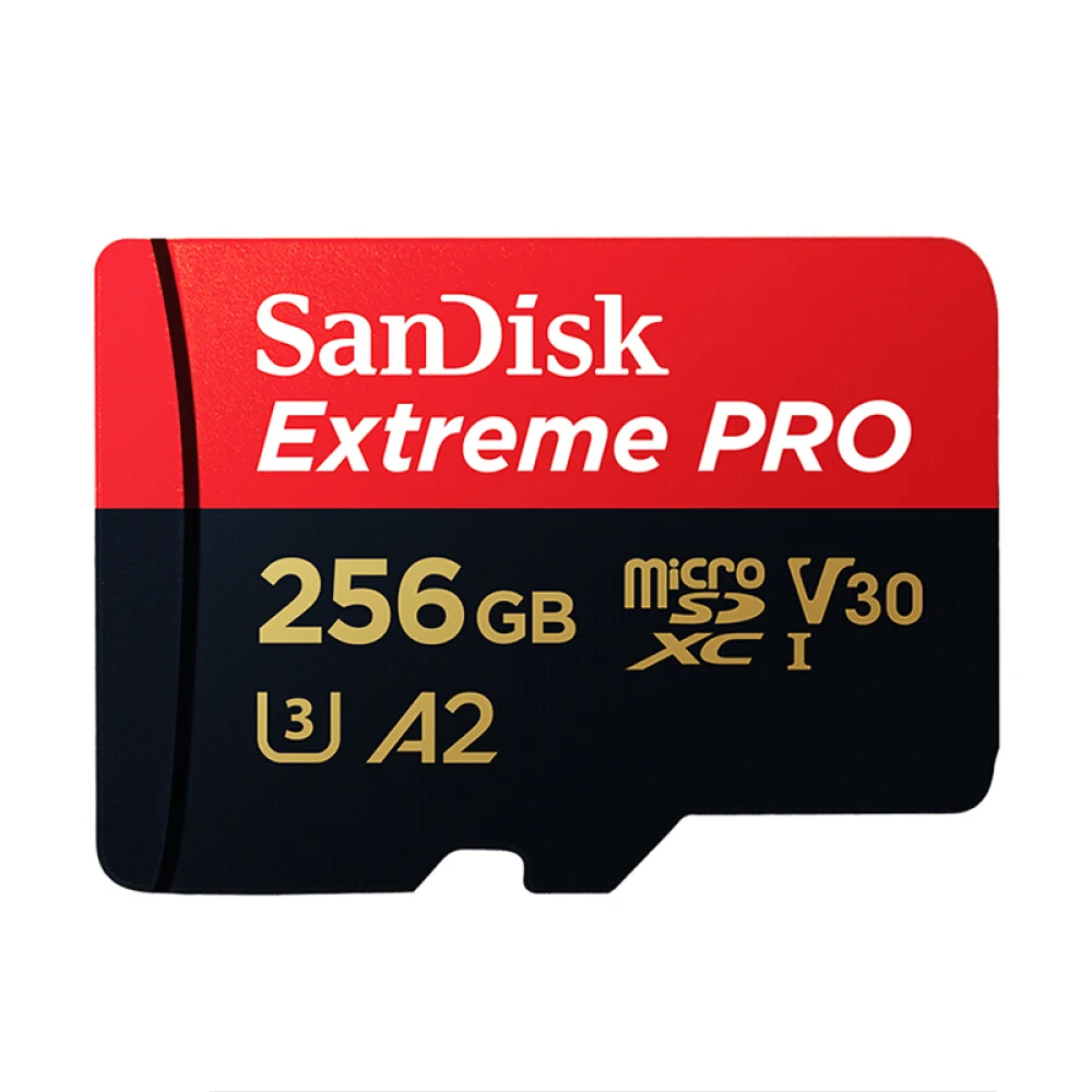 Двойной Флеш-накопитель SanDisk A2 64 Гб 128 ГБ 256 Гб карта памяти MicroSD C10 V30 U3 4K Extreme Сверхбыстрая скорость чтения 170 МБ/с. скорость записи 90 МБ/с - Емкость: 256 ГБ